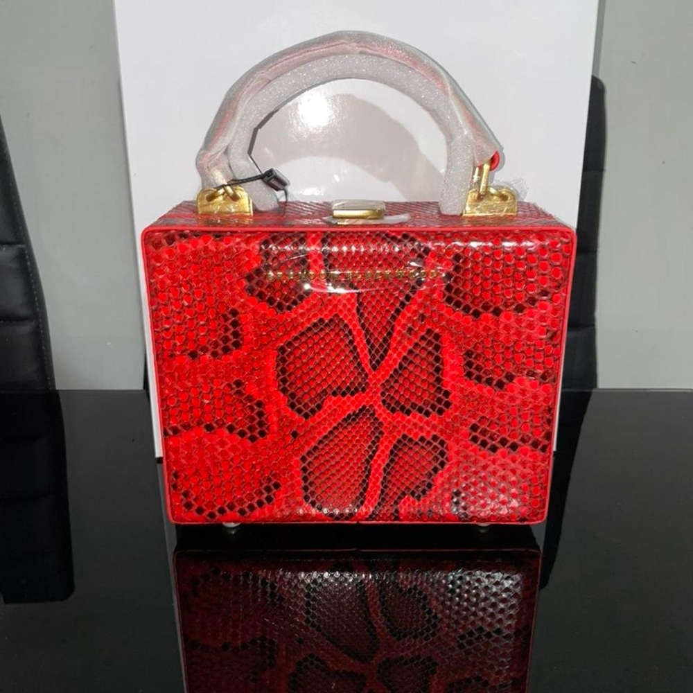 Brandon Blackwood Red Snakeskin Kendrick Trunk